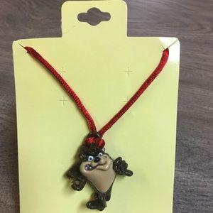 Vintage New Old Stick Taz 90s Necklace Looney Tune
